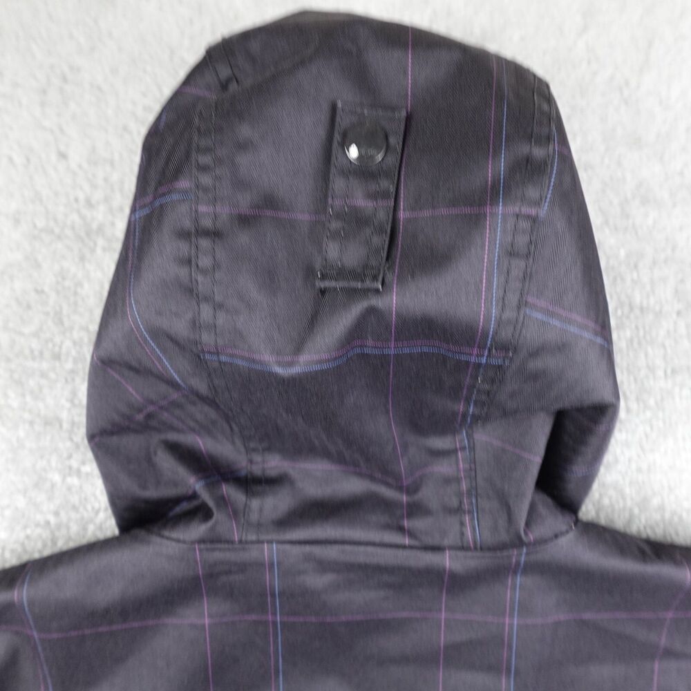 Nomis Jacket Mens M Gray Plaid Check Full Zip Hooded Snowboard Ski - Picture 10 of 16